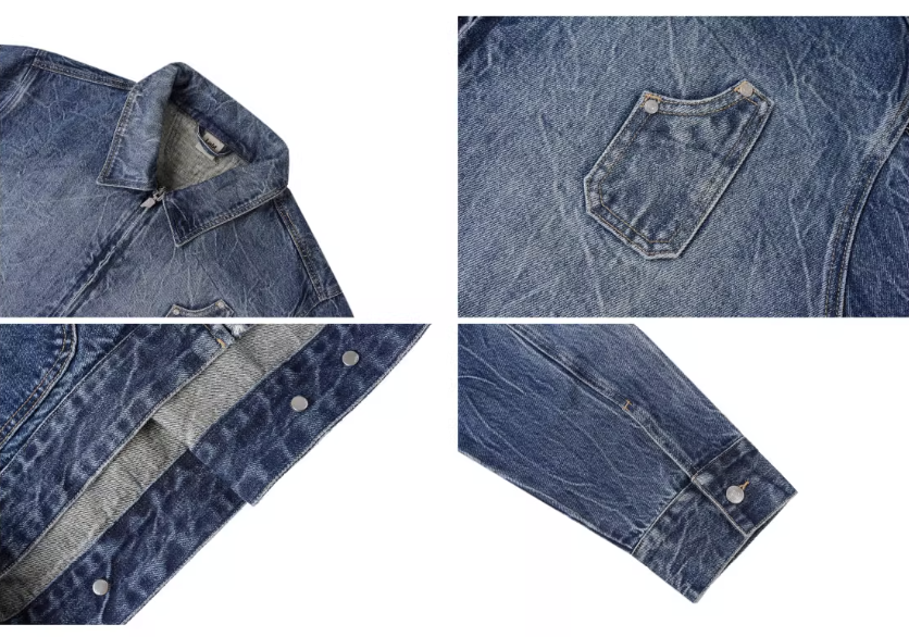 Labt Lightning Grain Washed Denim Jacket