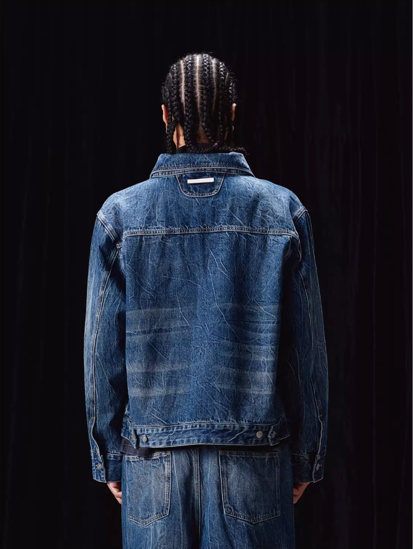 Labt Lightning Grain Washed Denim Jacket