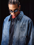 Labt Lightning Grain Washed Denim Jacket