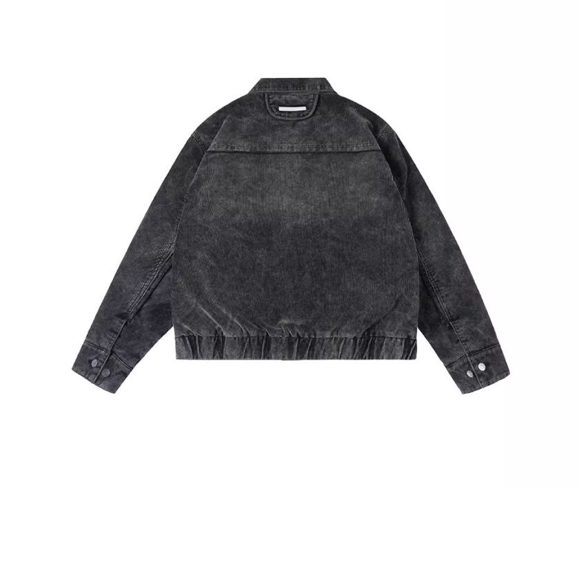 Labt Metal Snap Corduroy Work Jacket