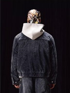 Labt Metal Snap Corduroy Work Jacket