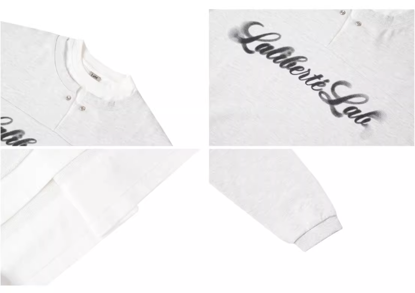 Labt Vintage Print Layered Sweatshirt