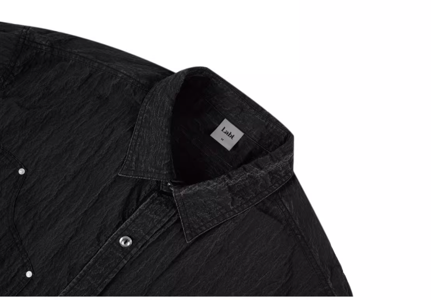 Labt Distressed Wash Pocket Short Sleeve Shirt