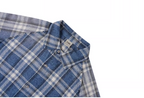 Labt Washed Flannel Plaid Long Sleeve Pocket Shirt