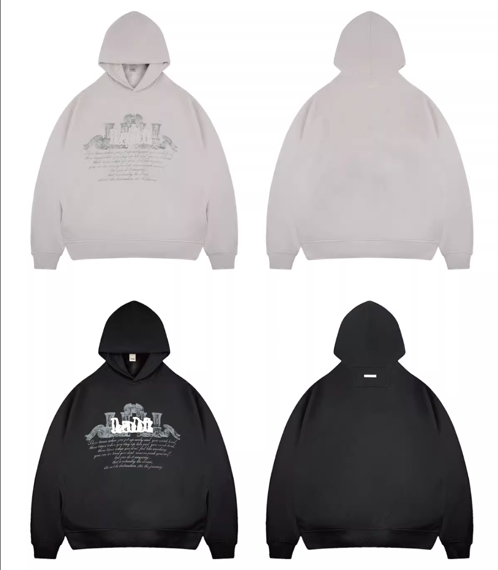 Labt Reboot Civilization Printed and Embroidered Hoodie