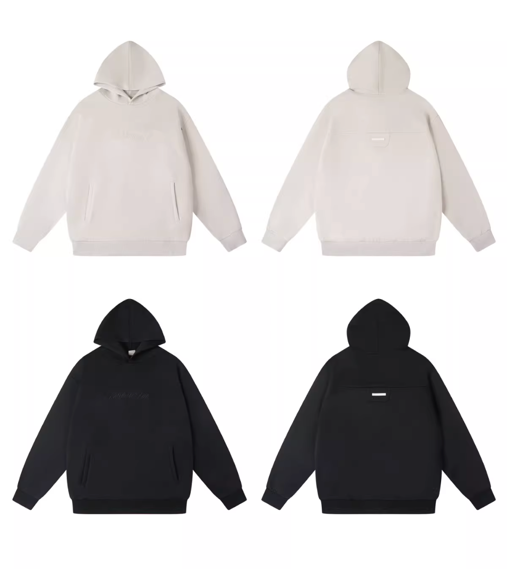 Labt Wool Air Layer Embroidered Hoodie