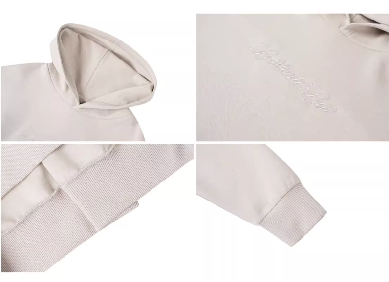 Labt Wool Air Layer Embroidered Hoodie