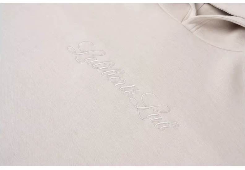 Labt Wool Air Layer Embroidered Hoodie