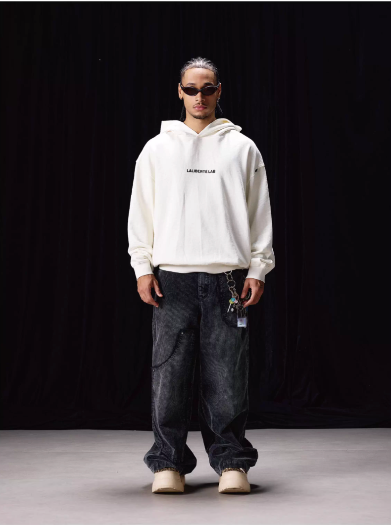 Labt Unreal Font Print Hoodie