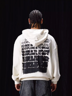 Labt Unreal Font Print Hoodie