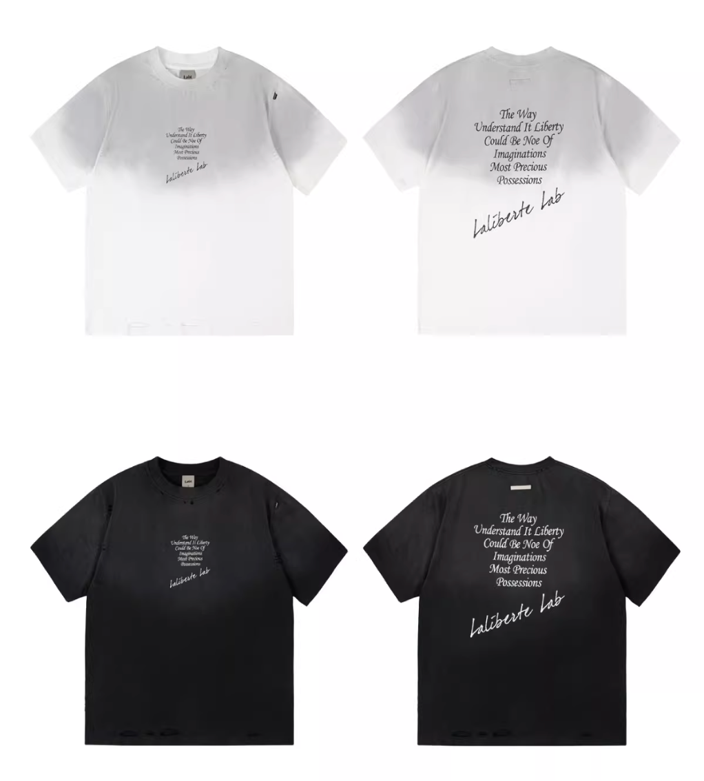 Labt Distressed Holes Dirty Print Tee