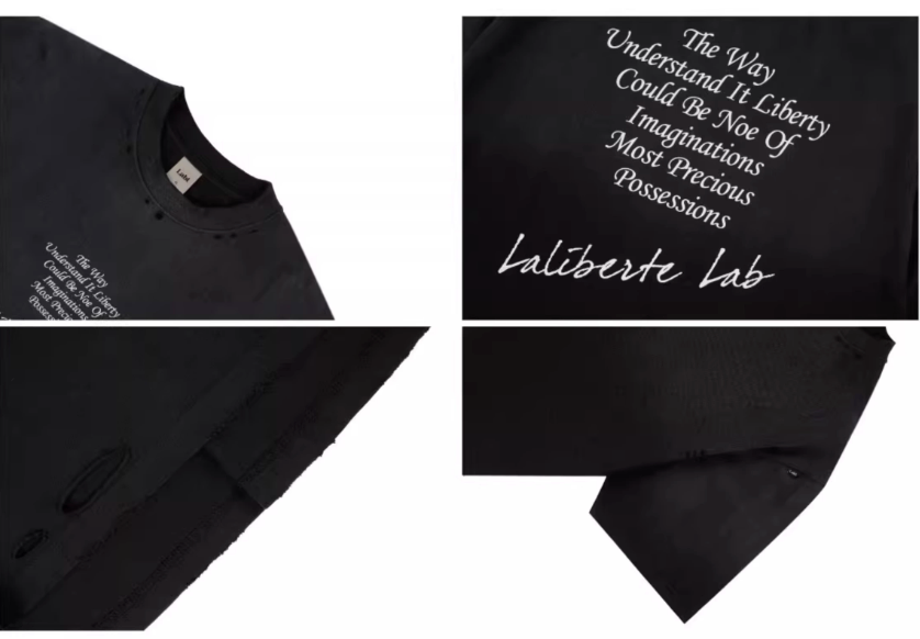 Labt Distressed Holes Dirty Print Tee