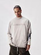 Labt 3D Patch Embroidery Distressed Tee