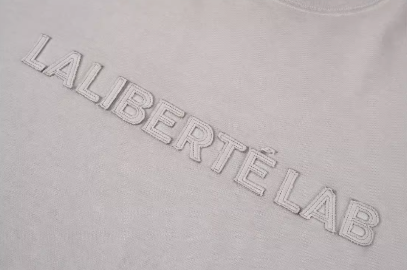 Labt 3D Patch Embroidery Distressed Tee
