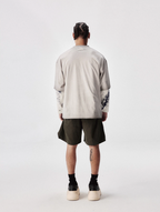 Labt 3D Patch Embroidery Distressed Tee