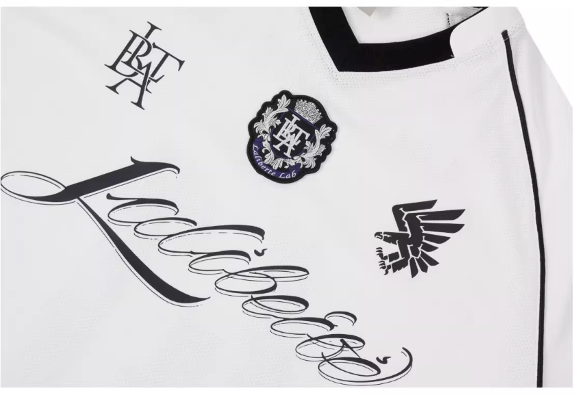 Labt Emblem Patch Mesh Long Sleeve Soccer Jersey
