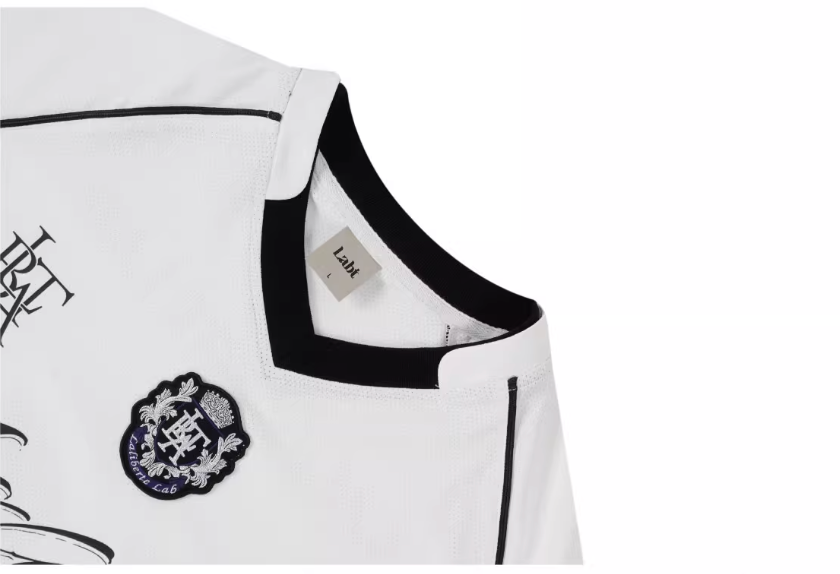 Labt Emblem Patch Mesh Long Sleeve Soccer Jersey