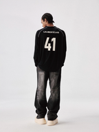 Labt Emblem Patch Mesh Long Sleeve Soccer Jersey