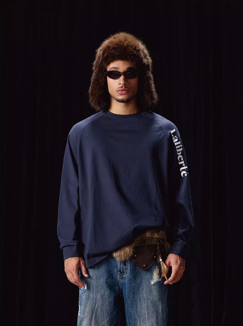 Labt Raglan Structured Long Sleeve Tee