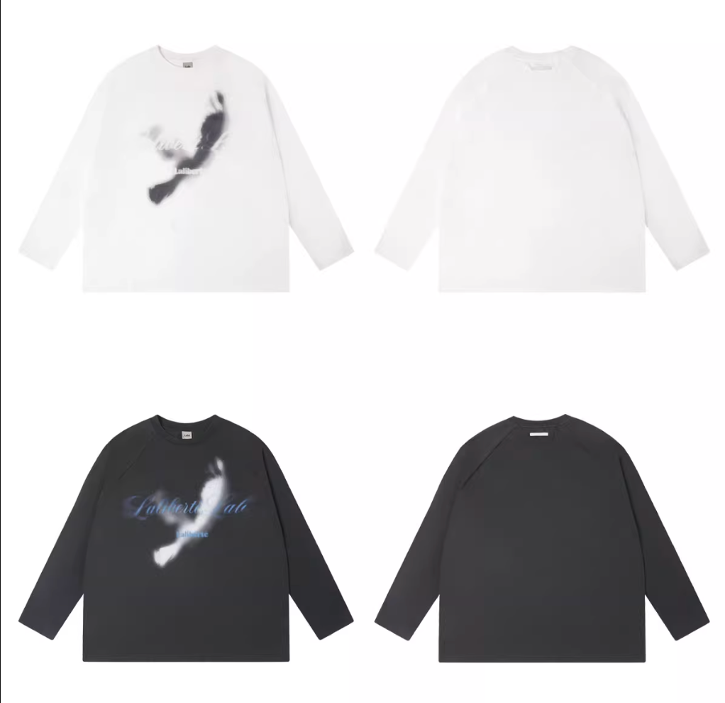 Labt Distressed Raglan Long Sleeve Tee