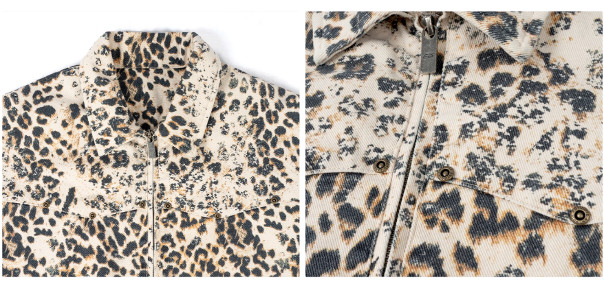 ANTIDOTE Leopard Washed Work Jacket