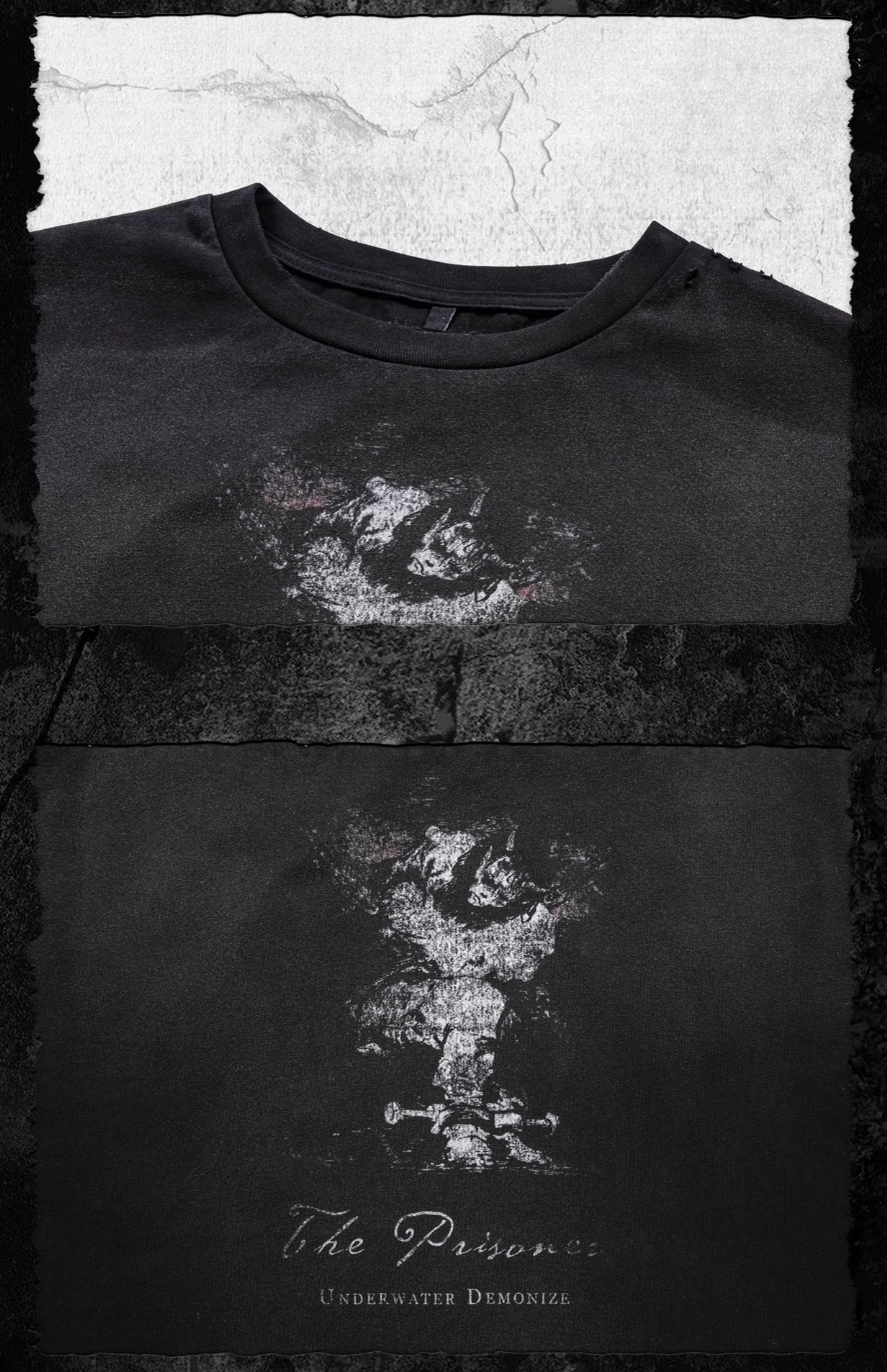 UNDERWATER The Prisoner Washed Distressed Tee
