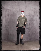 UNDERWATER Handmade Cut Distressed Camouflage Tee