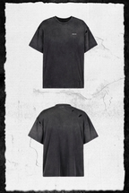 UNDERWATER Handmade Cut Distressed Dust Black Tee