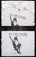 UNDERWATER Fallen Angel Print Distressed Tee