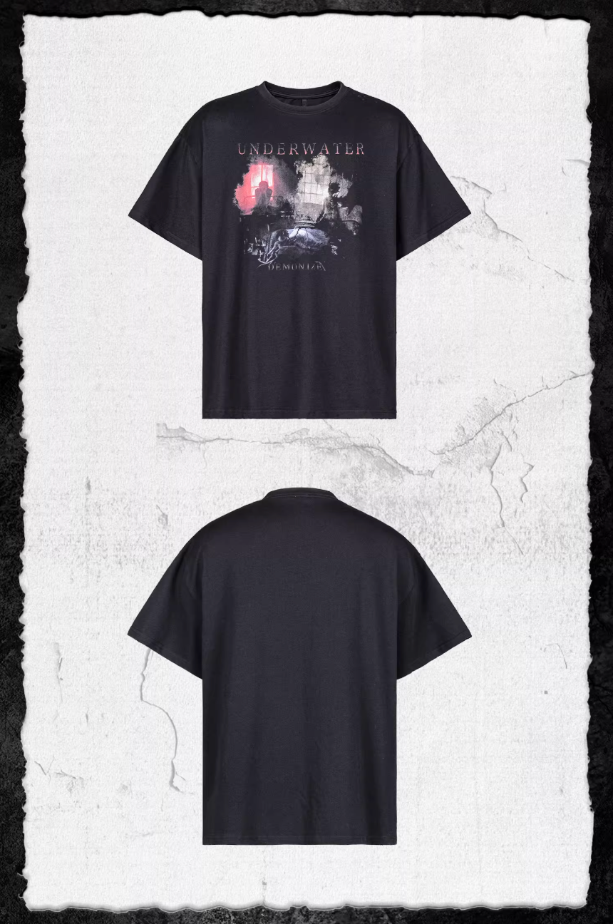 UNDERWATER Demonize Vintage Print Tee