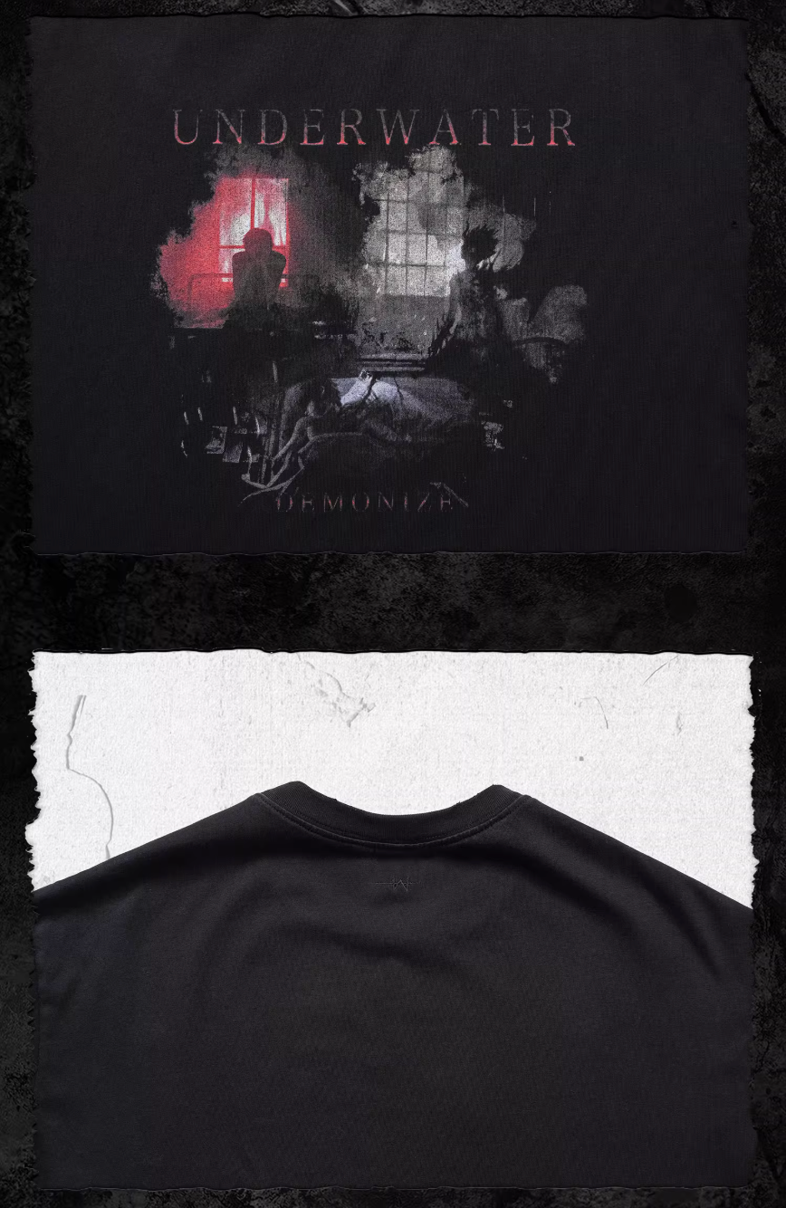 UNDERWATER Demonize Vintage Print Tee
