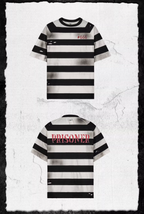 UNDERWATER Jailbird Dirty Dye Cut Distressed Stripe Tee