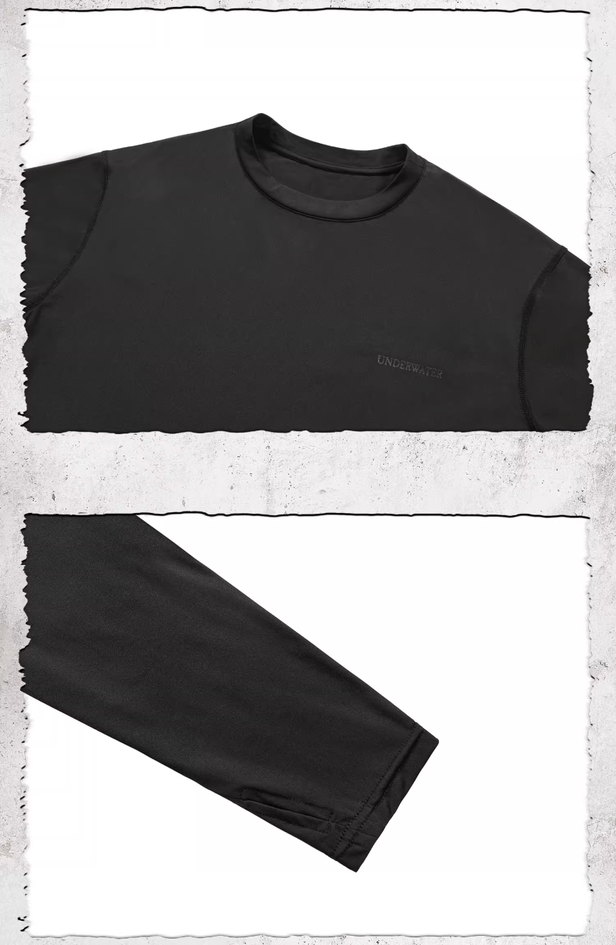 UNDERWATER Lightweight Quick Dry Stretch Sport Long Sleeve Tee