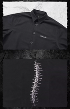 UNDERWATER Backbone Print Long Sleeve Shirt