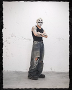 UNDERWATER Dirty Dye Aged Torn Baggy Jeans