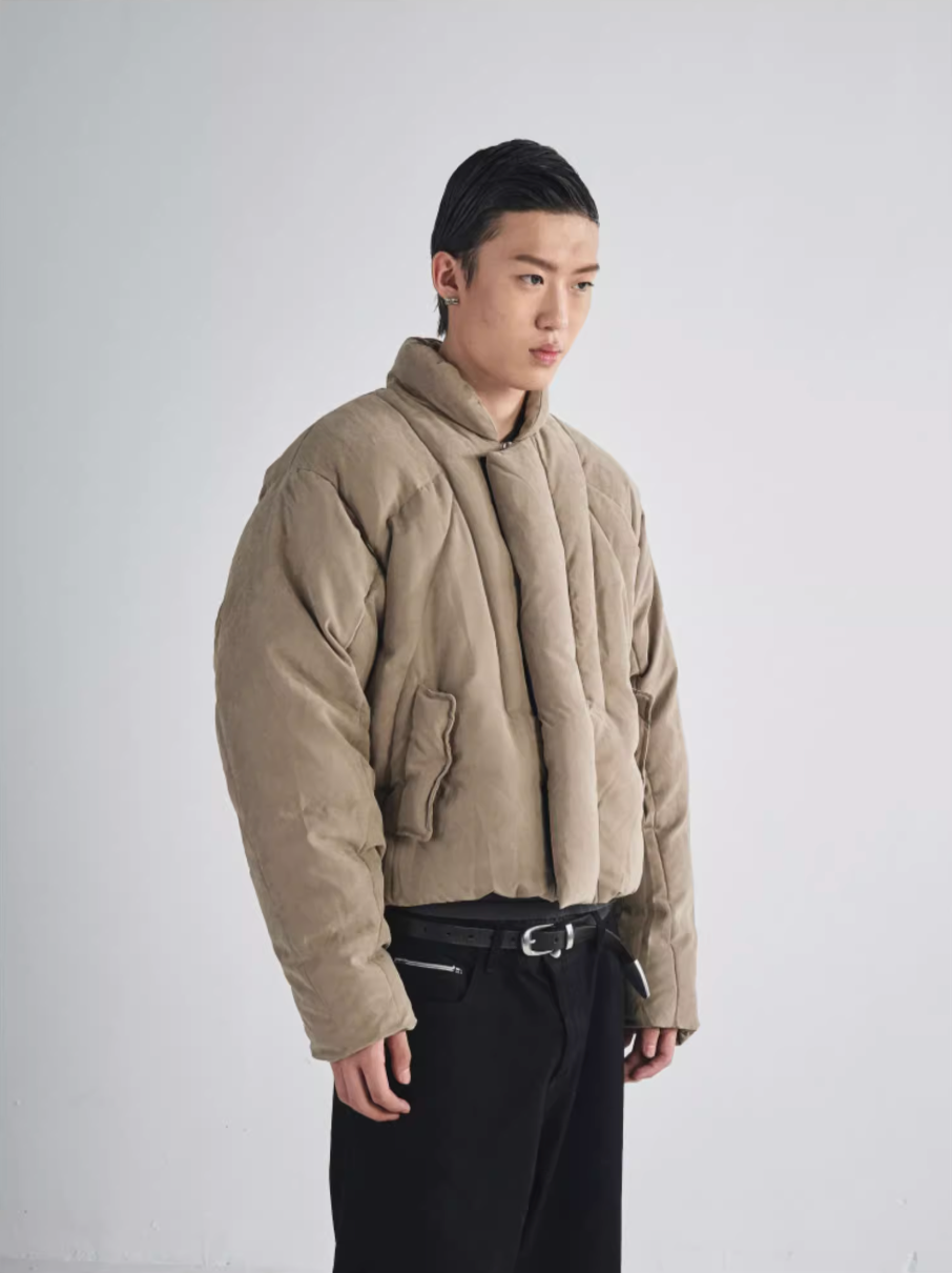 RUSURE Brushed Short Down Jacket