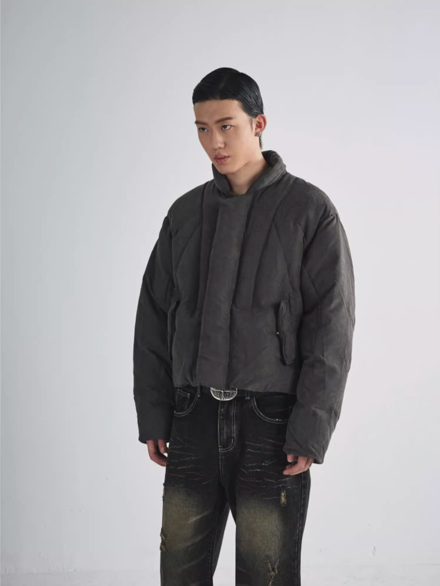 RUSURE Brushed Short Down Jacket