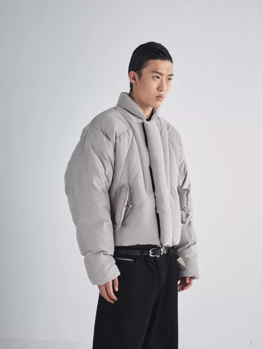 RUSURE Brushed Short Down Jacket