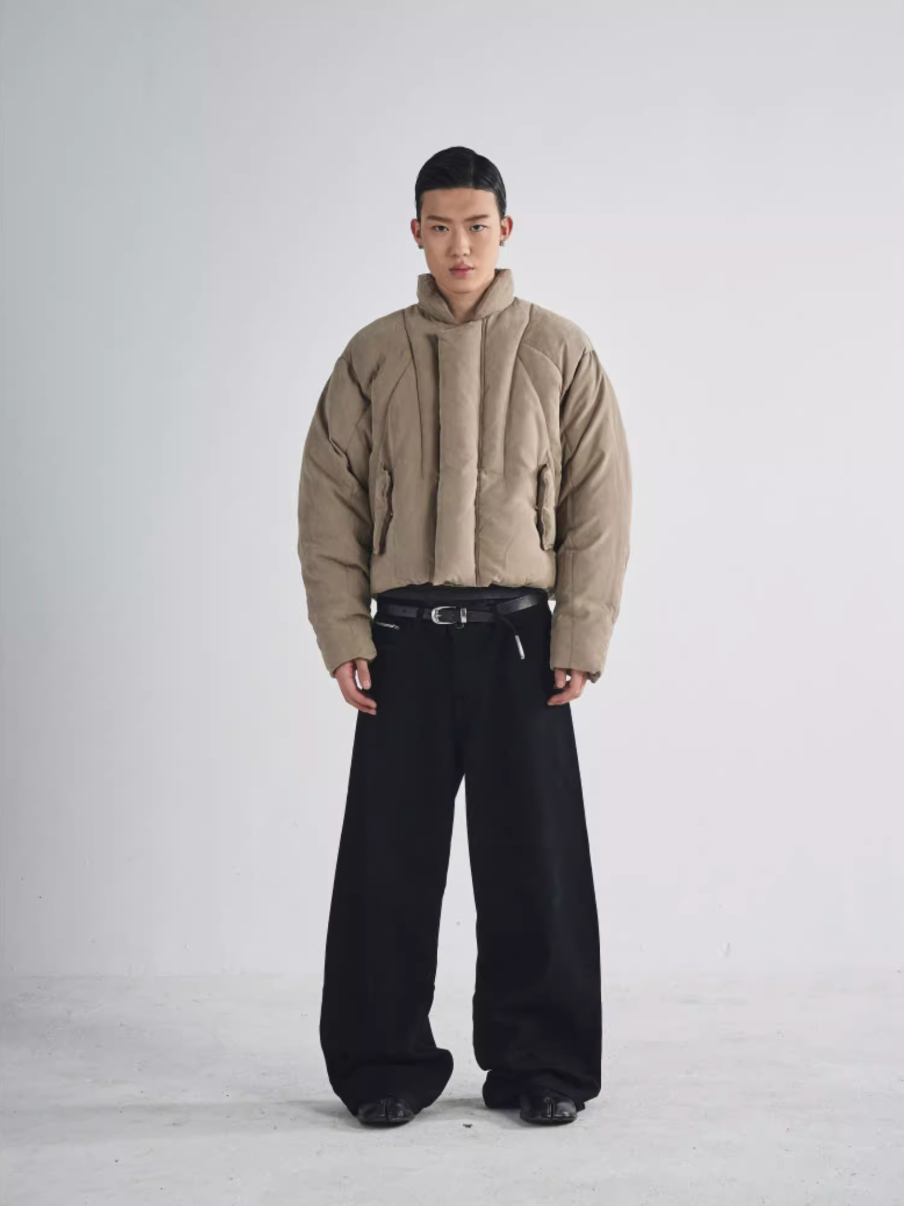 RUSURE Brushed Short Down Jacket