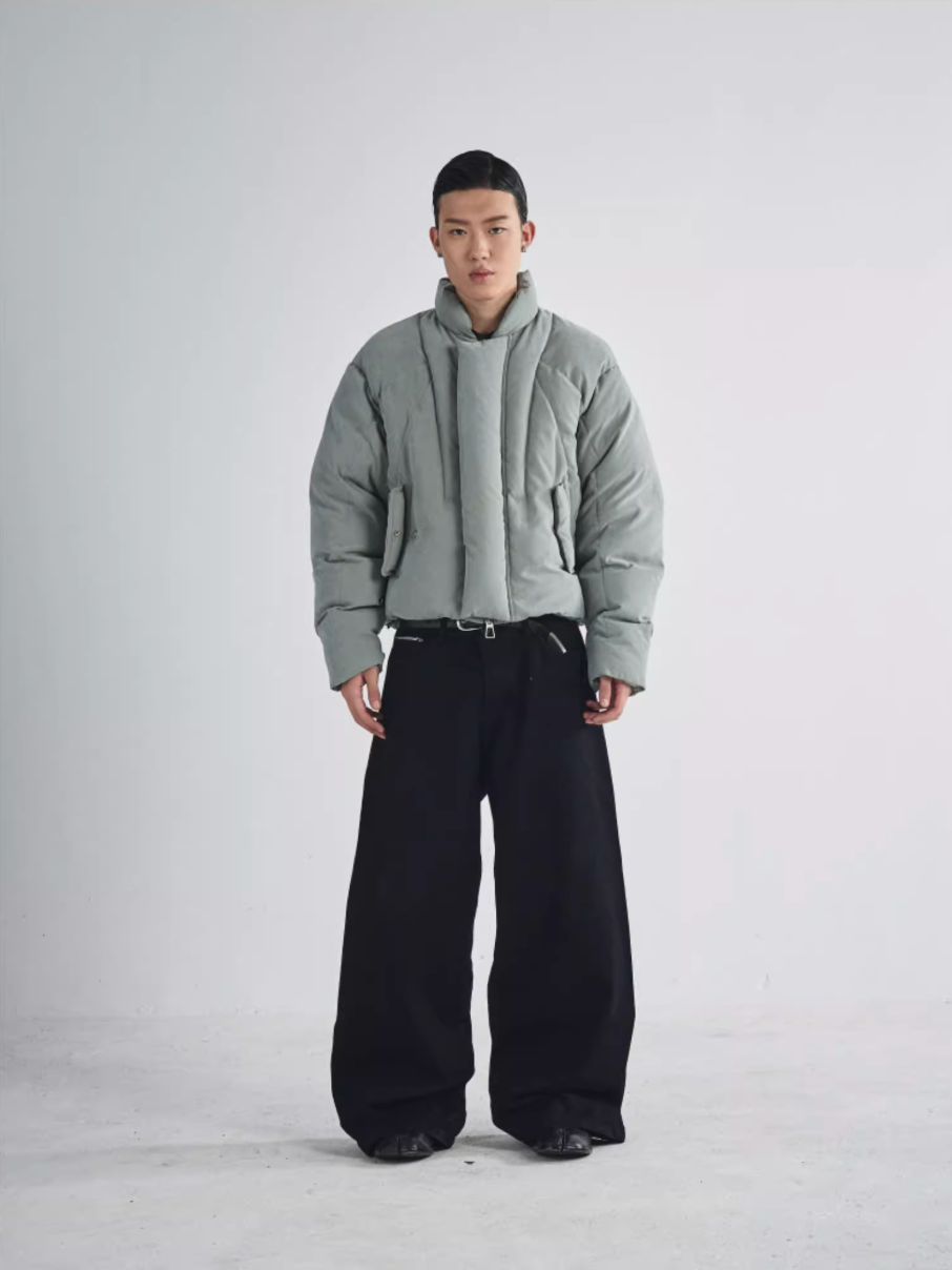 RUSURE Brushed Short Down Jacket