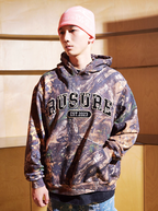 RUSURE Tree Camouflage Logo Patch Embroidered Hoodie