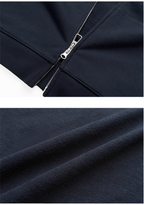 RUSURE Vintage Print Zip Up Hoodie