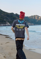 RUSURE Washed Butterfly Heart Print Tee