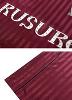 RUSURE Striped Patch Rivets Soccer Jersey