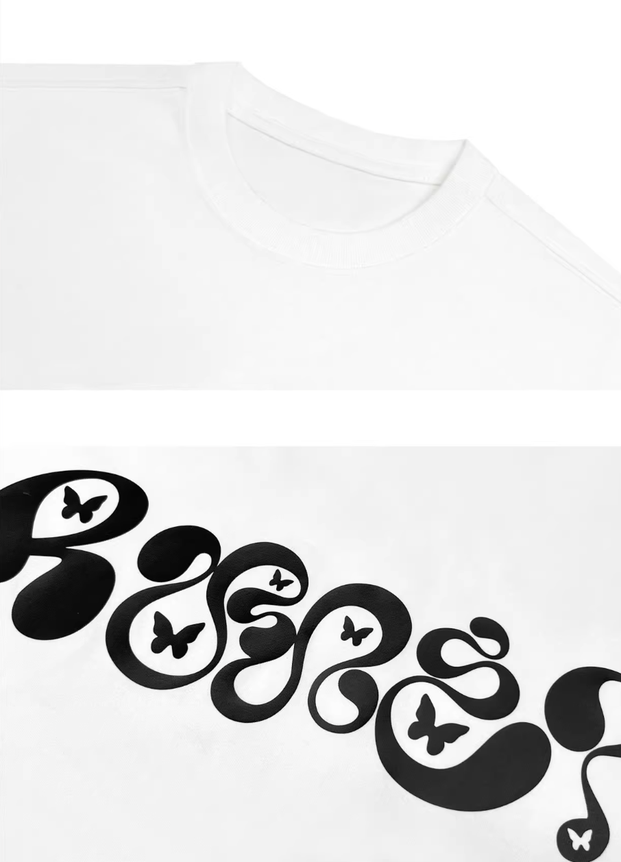 RUSURE Question Mark Butterfly Logo Tee