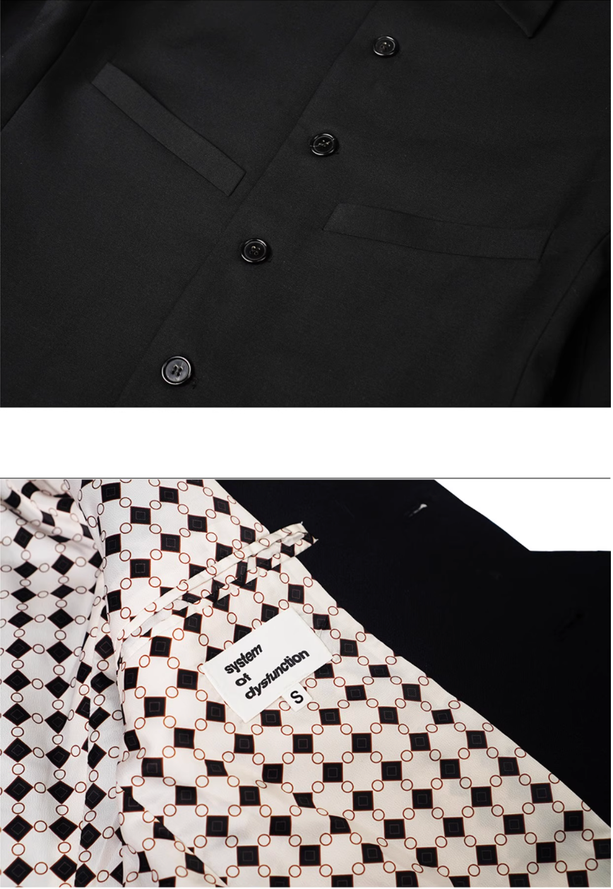 SOD Co. Wool Cubic Cut Suit Jacket