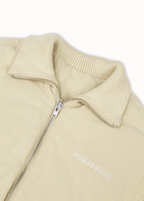 SOD Co. Beige Pilling Custom Pleated MA-1 Bomber Jacket
