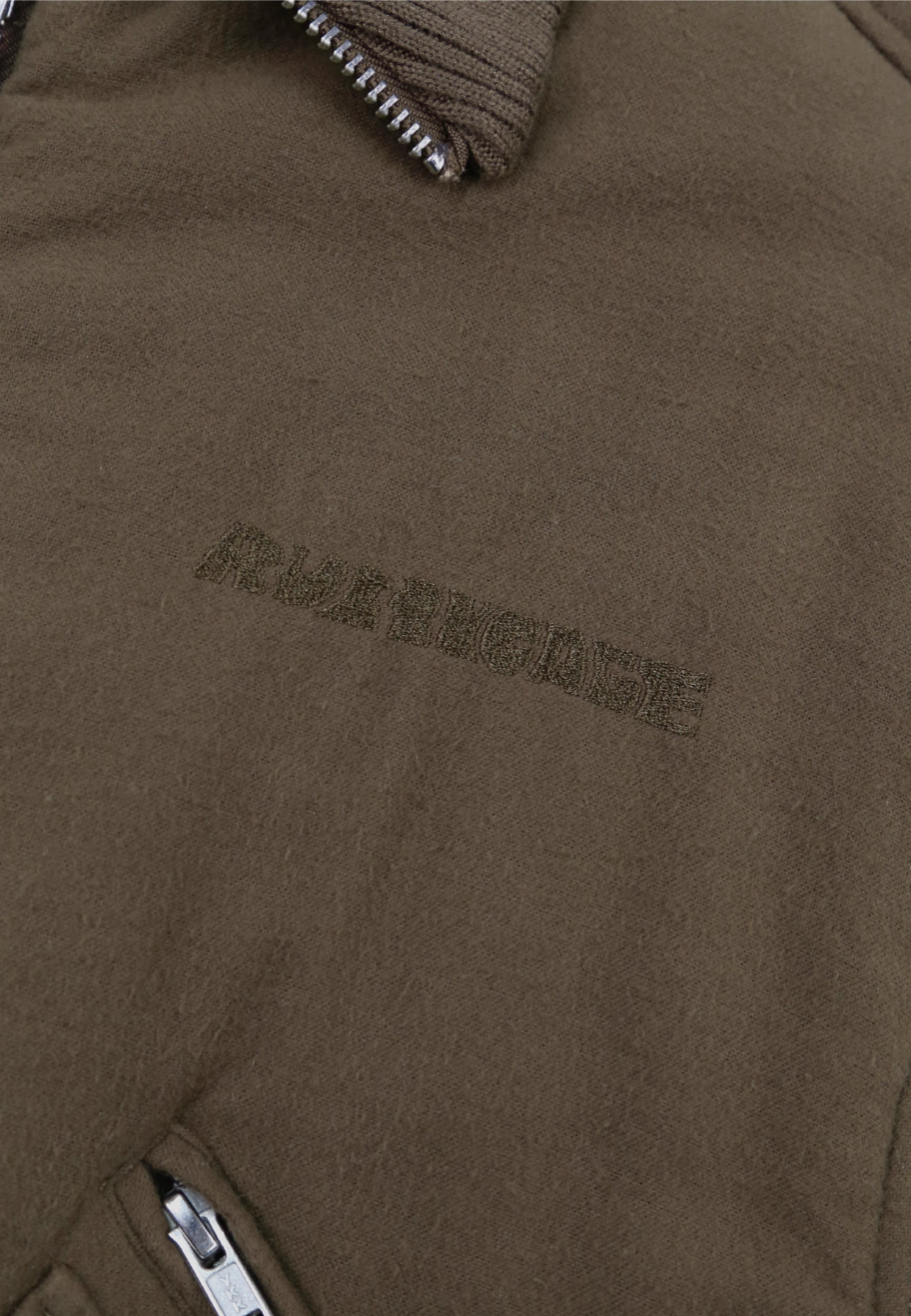 SOD Co. Olive Pilling Custom Pleated MA-1 Bomber Jacket