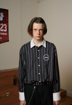 SOD Co. Striped Contrast Color Long Sleeve Shirt