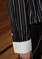 SOD Co. Striped Contrast Color Long Sleeve Shirt